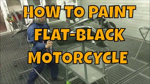 HOW TO PAINT CHIEFTAIN INDIAN MATTE BLACK MOTORCYCLE